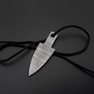 Damascus Arrowhead Necklace